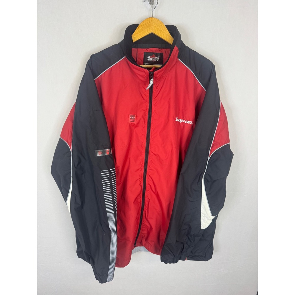 Snap-On Tools Racing Jacket Choko Motorsports Red Windbreaker Mens 3XL Read
